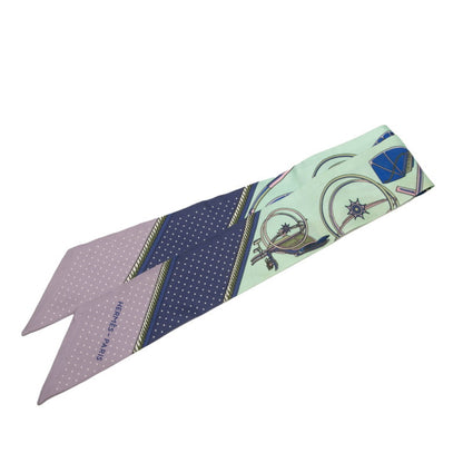 Herms Twilly "Les Voitures A Transformation" Folding Carriage Scarf