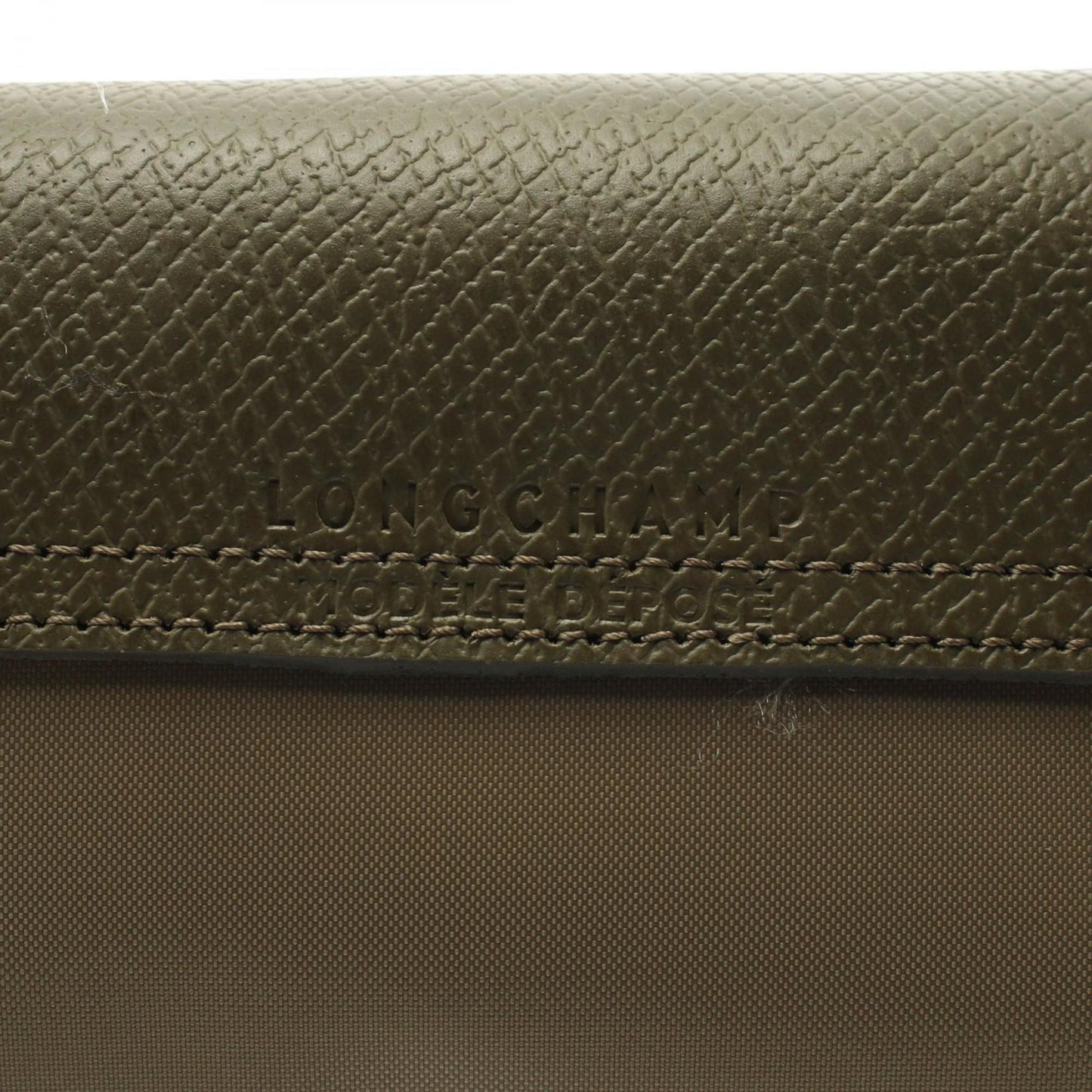 Longchamp Le Pliage Green M Tote Bag Fabric Leather