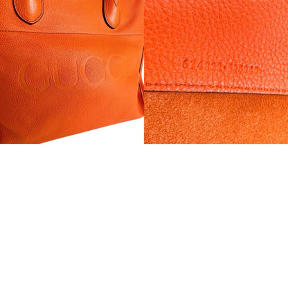 Gucci Handbag Shoulder Bag Leather Orange Gold