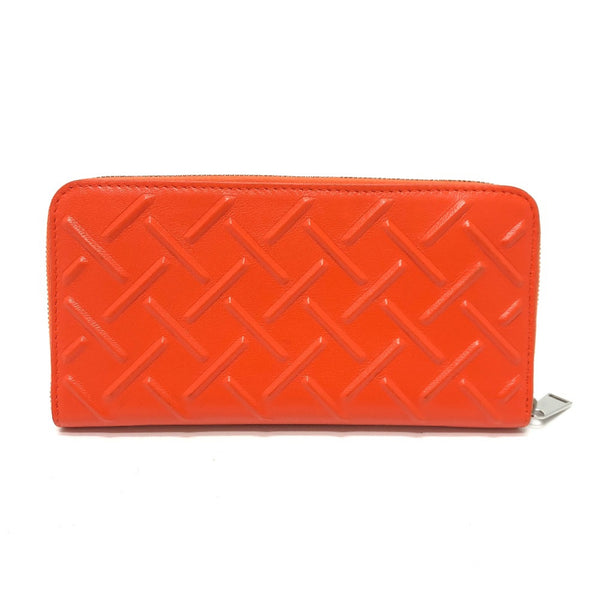 Bottega Veneta 593217 Long Wallet Orange Silverhardware
