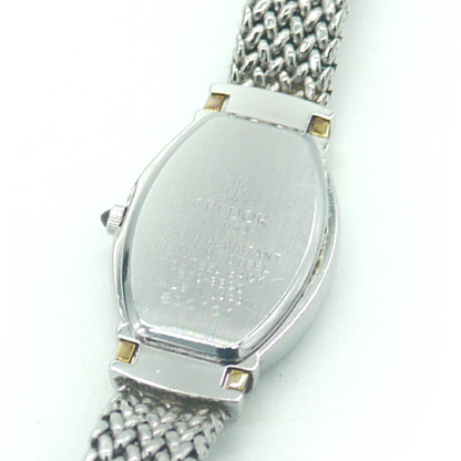 Seiko Credor Watch Gste966 Lug Diamond Quartz Shell Dial