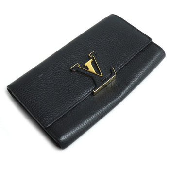 Louis Vuitton Louis Vuitton Portefeuille Capucines Long Wallet Black M61248
