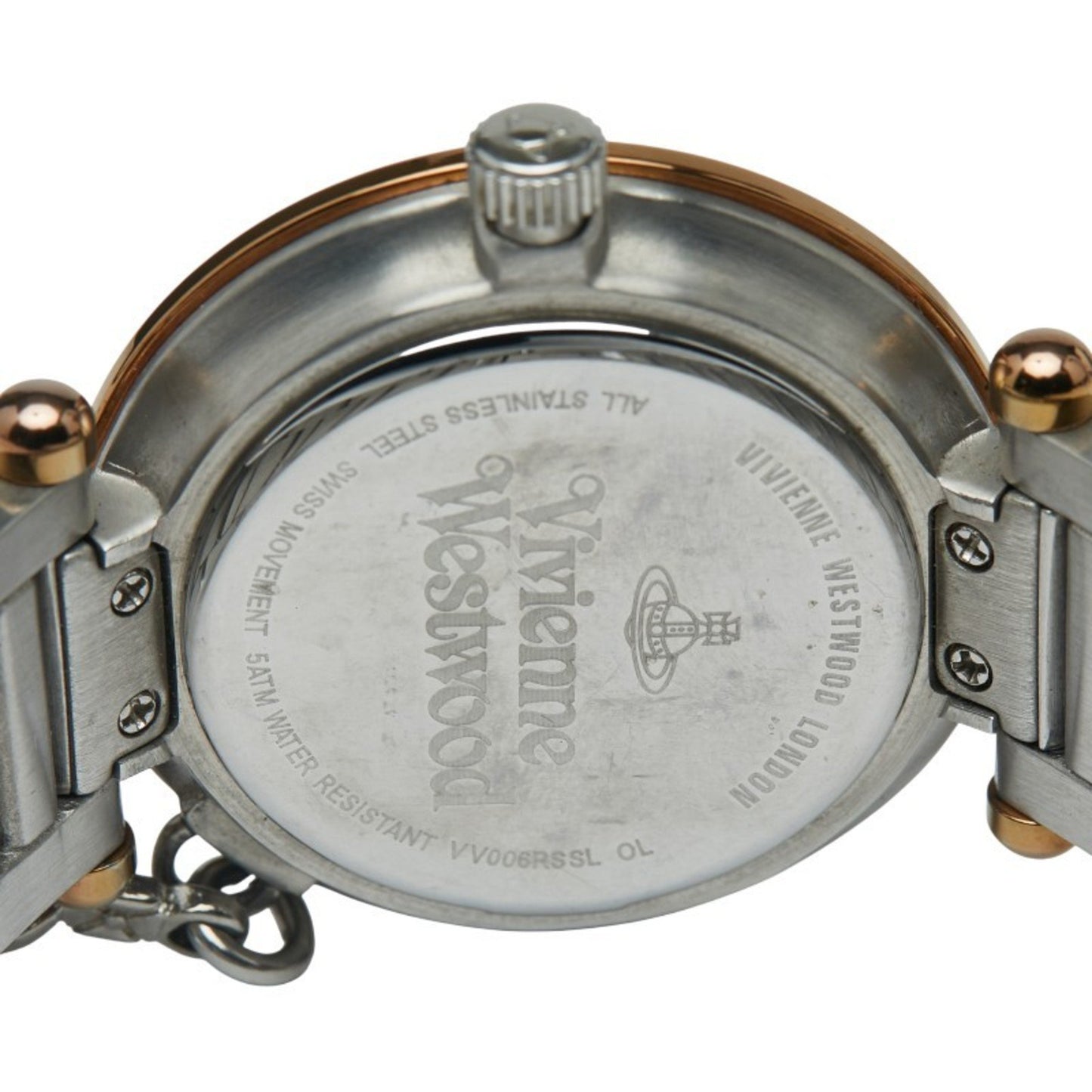 Vivienne Westwood Orb Quartz Watch With Silver Dial And Stainless Steel Plated