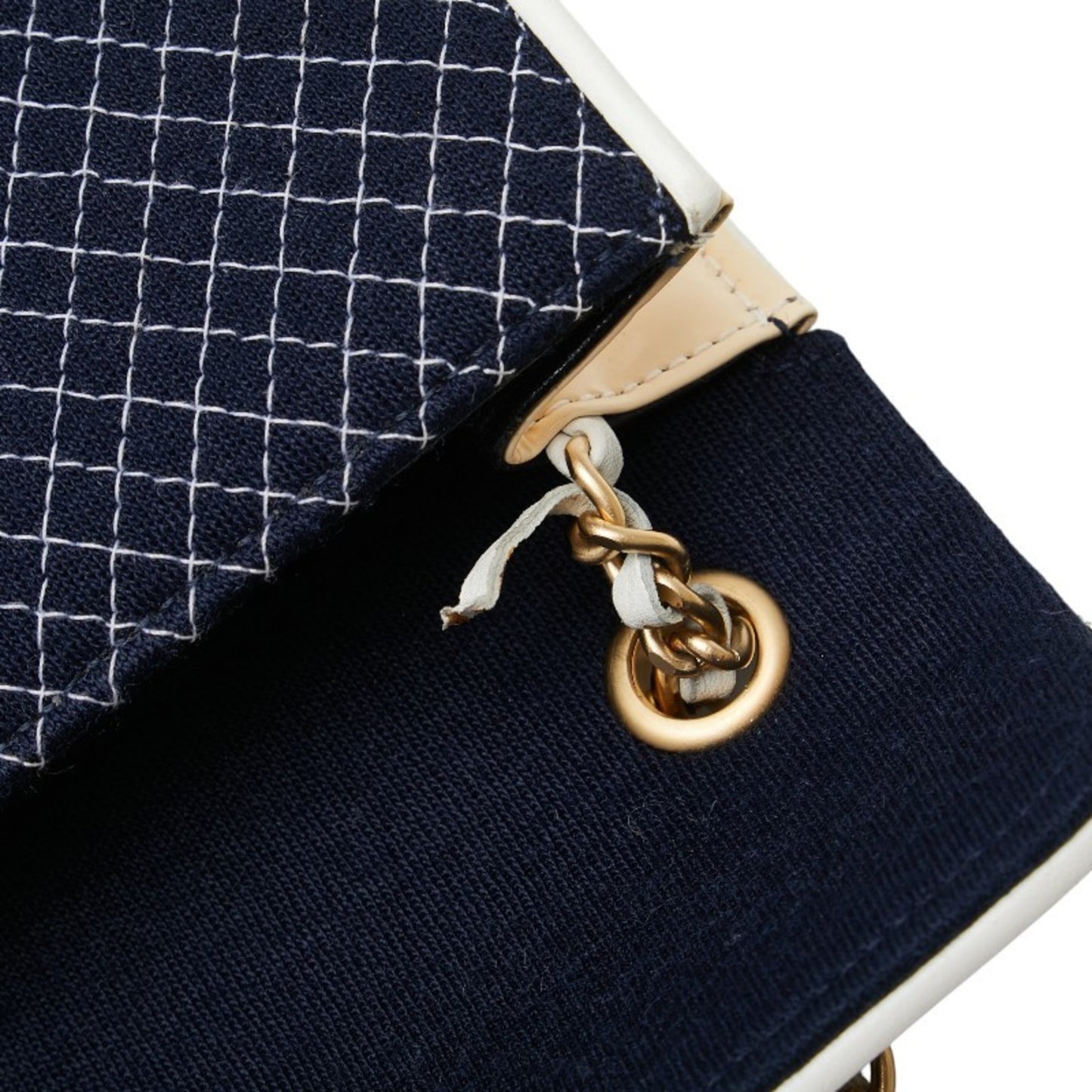 Chanel Coco Mark Quilted Chain Mini Shoulder Bag In Navy