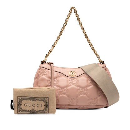 Gucci Gg Matelasse Handbag/Shoulder Bag 2Way 735049 Pink Leather