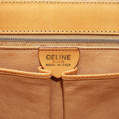 Celine Old Macadam Handbag Pvc Beige