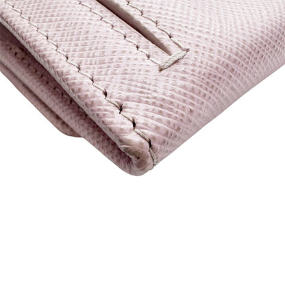 Prada Saffiano Pink Long Wallet For Women