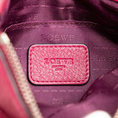 Loewe Heritage Shoulder Bag Pink Leather
