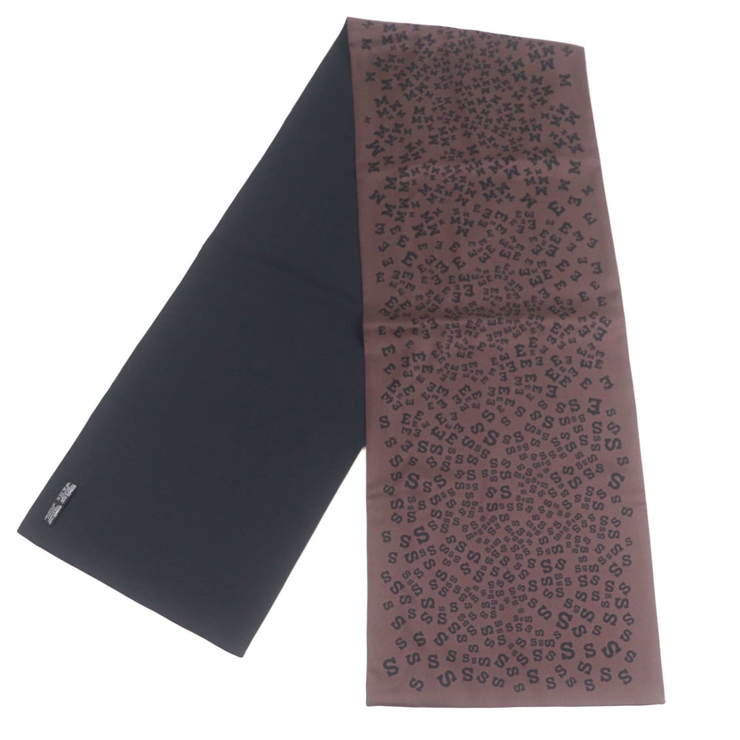 Hermes 100% Silk Reversible Scarf With Logo Print