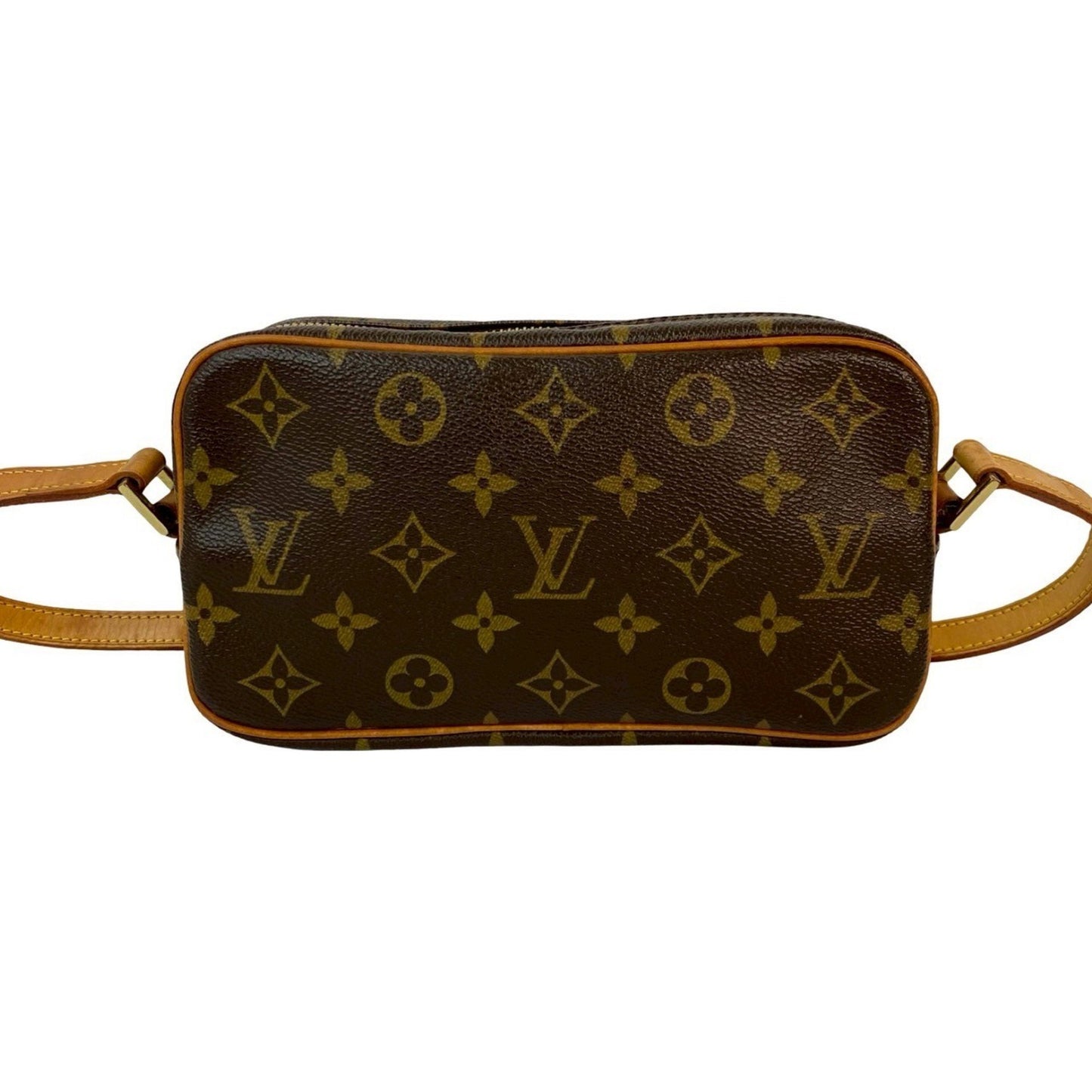 Louis Vuitton Pochette Cite Monogram Leather Semi-Shoulder Bag/One-Shoulder Bag Brown 31815
