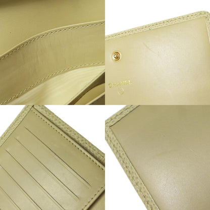 Chanel Coco Mark Bi-Fold Wallet Grained Calfskin