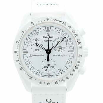 Swatch X Omega Mission To Moonphase Full Moon So33W700 White Dial