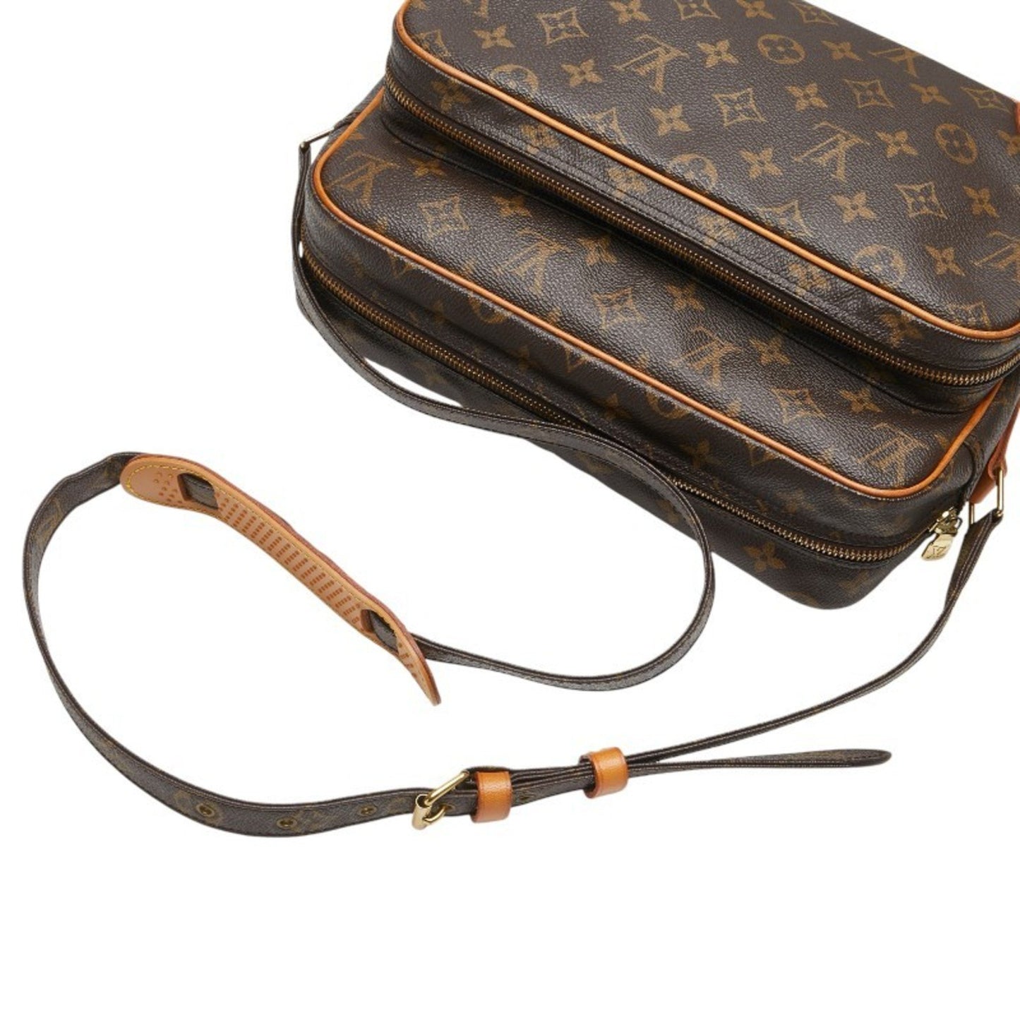 Louis Vuitton Monogram Nile Crossbody Shoulder Bag M45244 Brown Leather