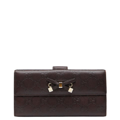 Gucci Guccissima Princess Long Wallet 167464 Brown Leather