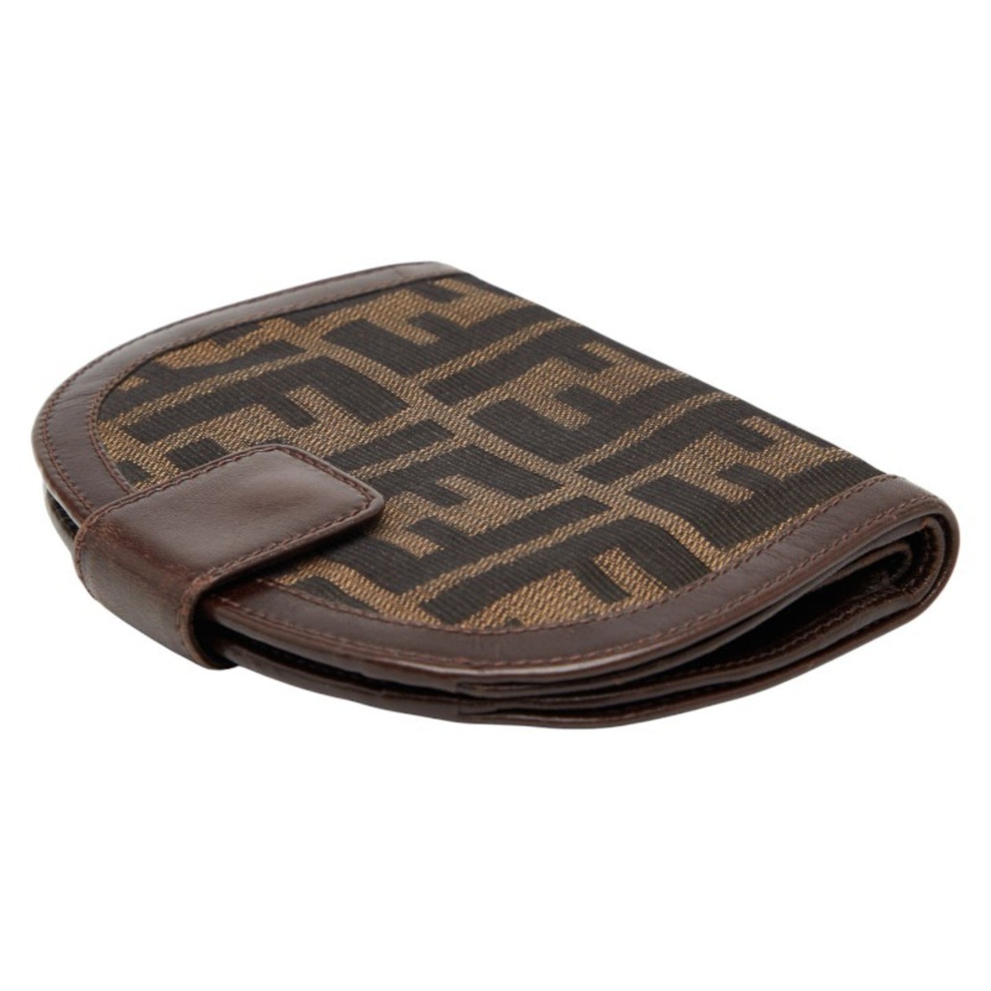 Fendi Zucca Bifold Wallet 01223 Brown Canvas