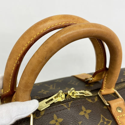 Louis Vuitton Monogram Keepall 55 Boston Bag M41424 Brown