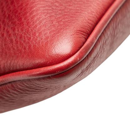 Fendi Selleria Handbag In Red Leather