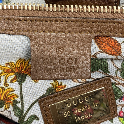 Gucci Bamboo Handbag 323660 Leather Brown Champagne 2-Way Bag