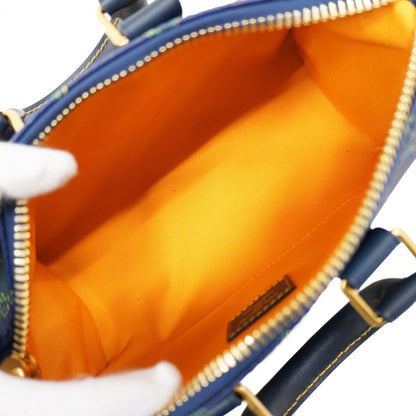 Louis Vuitton Monogram Heritage Keepall Bandouliere 25 Handbag M25786 Blue Stripe 2-Way Bag