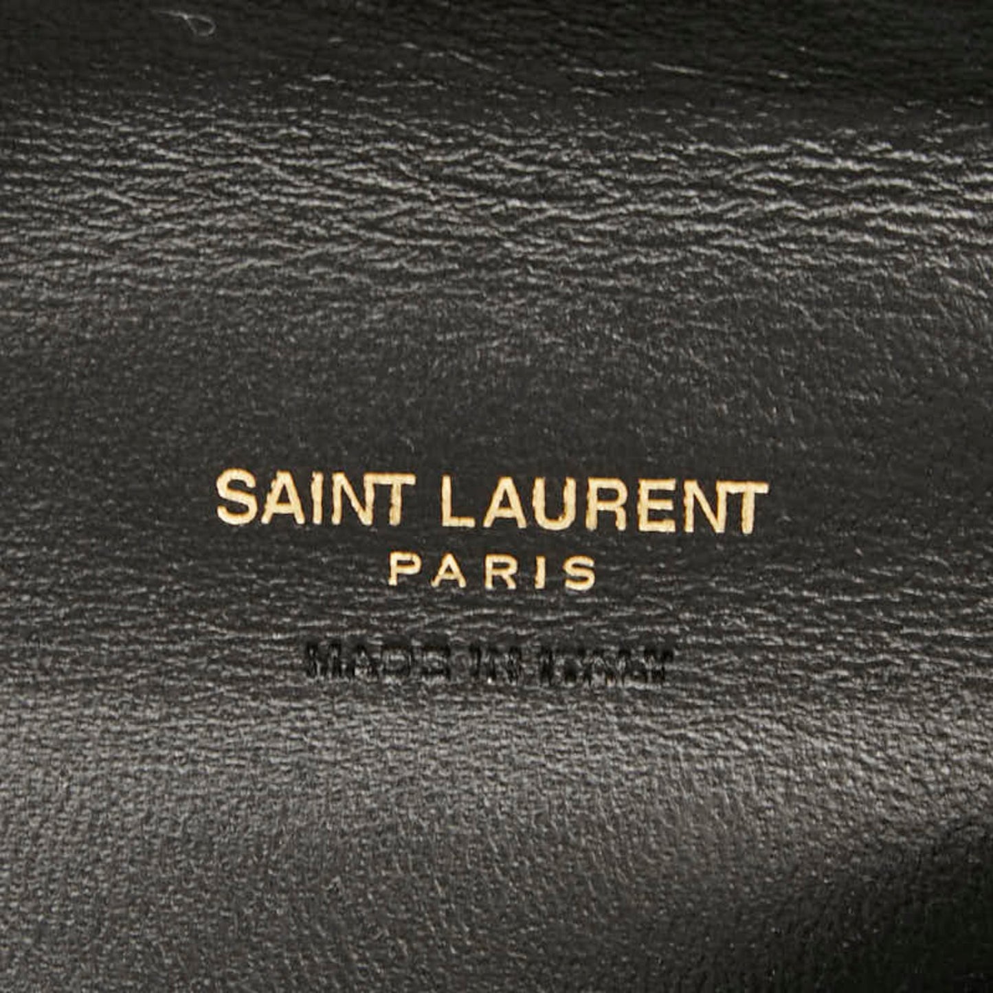 Saint Laurent Ysl Cassandra Tri-Fold Compact Wallet 692061 Black Leather