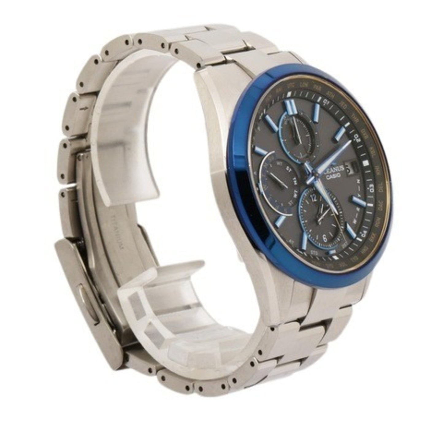 Casio Oceanus Classic Line Ocw T2600G 1Ajf Silver Black Dial Titanium