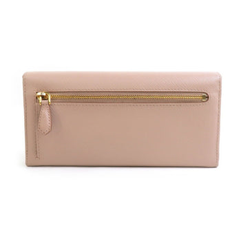 Prada Bi-Fold Long Wallet In Leather