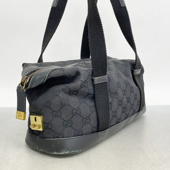 Gucci Gg Canvas Handbag 92734 Black
