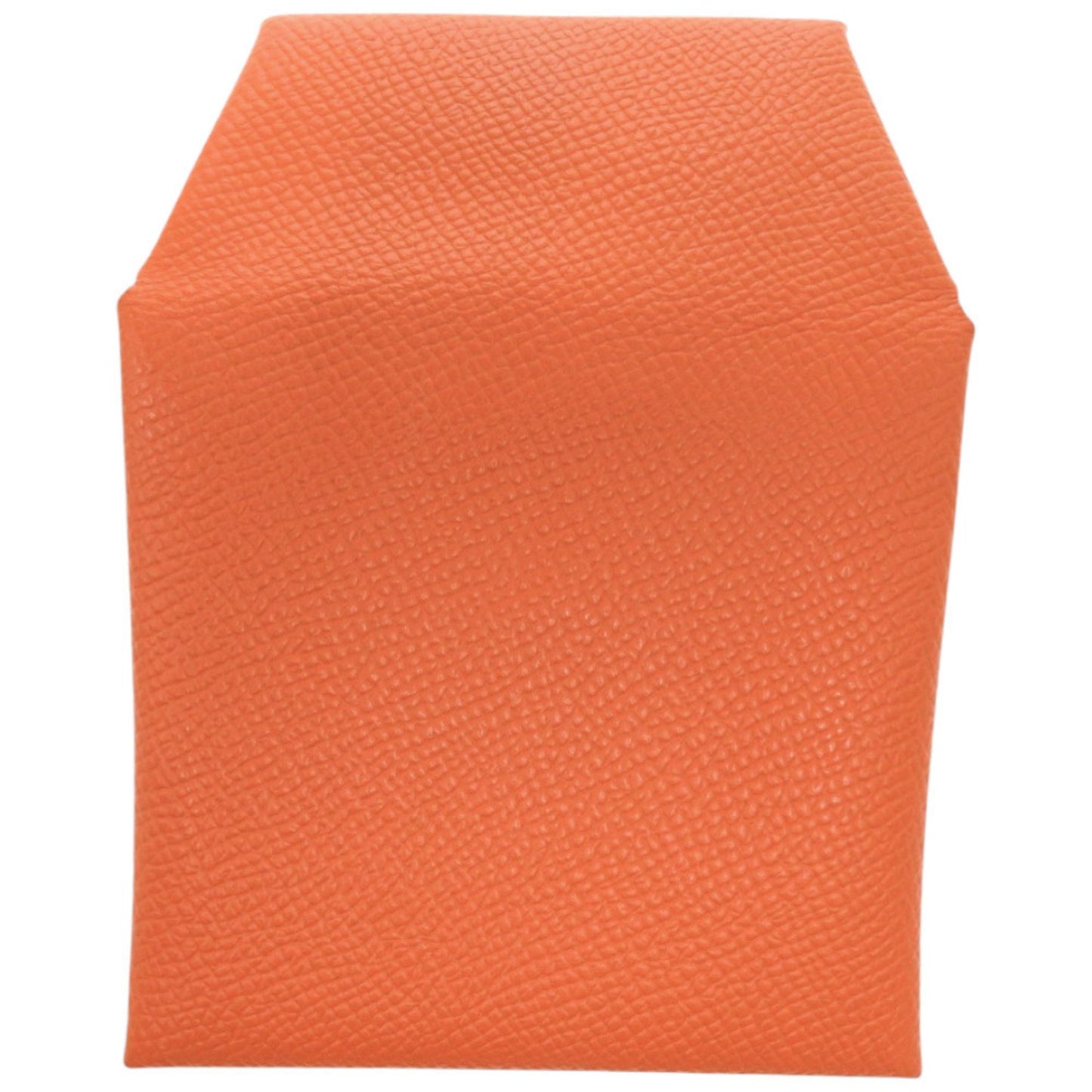 Herms Bastia Epsom Leather Coin Case Wallet In Orange
