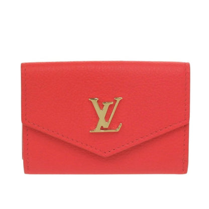Like New Louis Vuitton Portefeuille Rock Mini M67860 Leather Tri-Fold Wallet Red Lv 0393 Louis