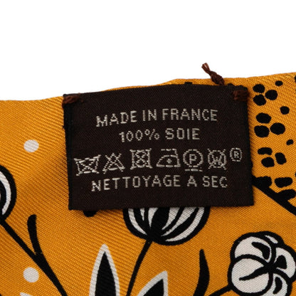 Hermes Herms Twilly Les Leopard Print Scarf/Muffler In Orange
