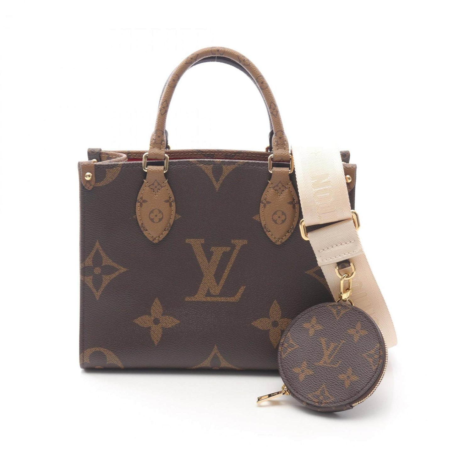 Louis Vuitton On The Go Pm Monogram Giant Reverse Handbag