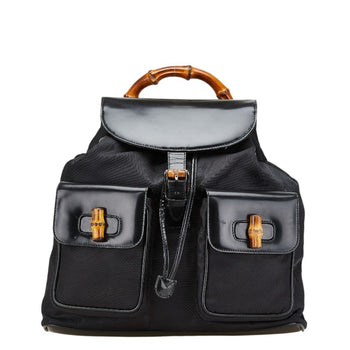 Gucci Bamboo Backpack 003 2058 0016 Black Patent Leather