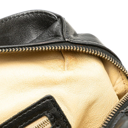 Fendi Selleria Handbag In Black Leather