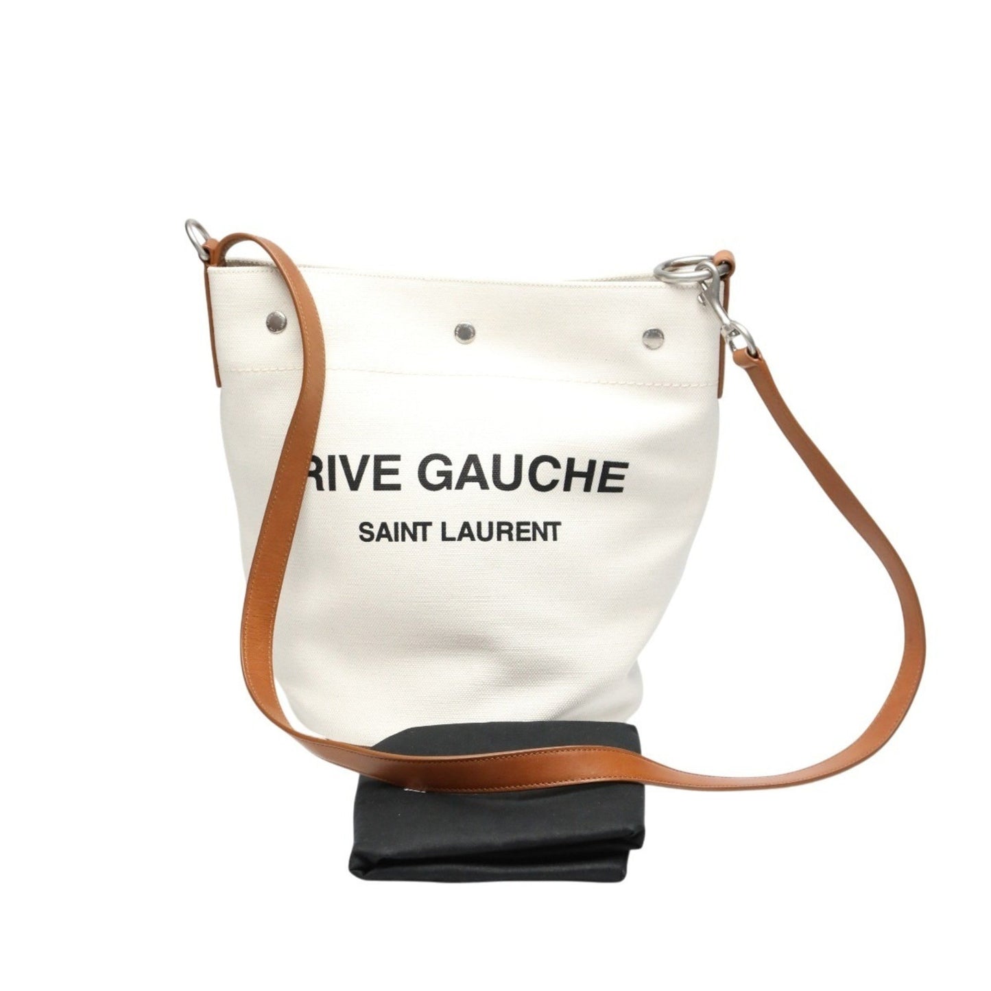 Yves Saint Laurent Rive Gauche Canvas Shoulder Bag Vlr669299 Natural/Brown