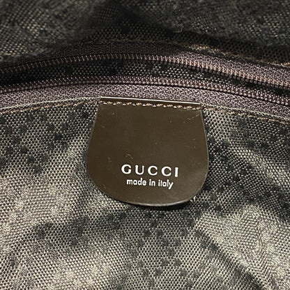 Gucci Bamboo Handbag 001 1781 1577 Nylon Dark Brown 2-Way Bag