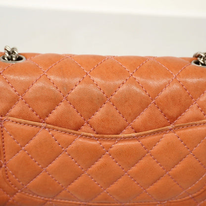 Chanel Shoulder Bag Matelasse W Chain Lambskin Pink