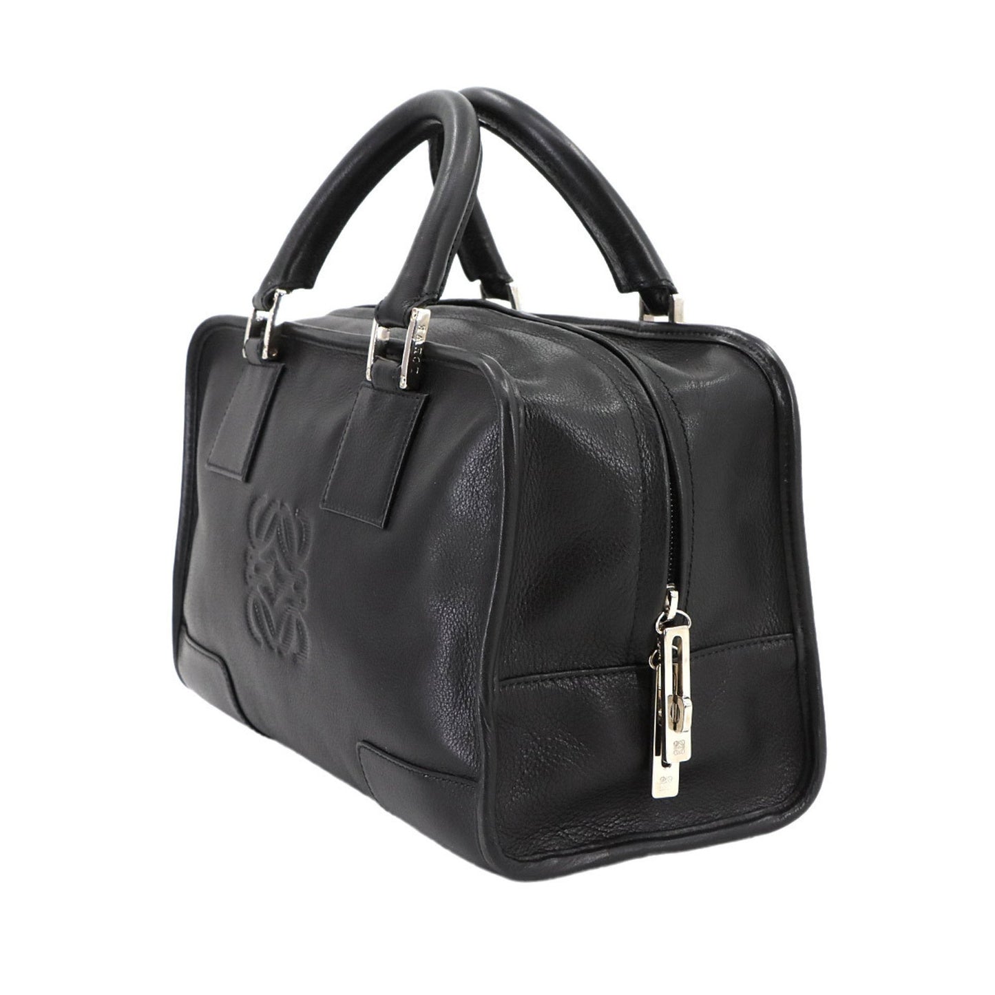 Loewe Amazona 28 Handbag In Black Leather