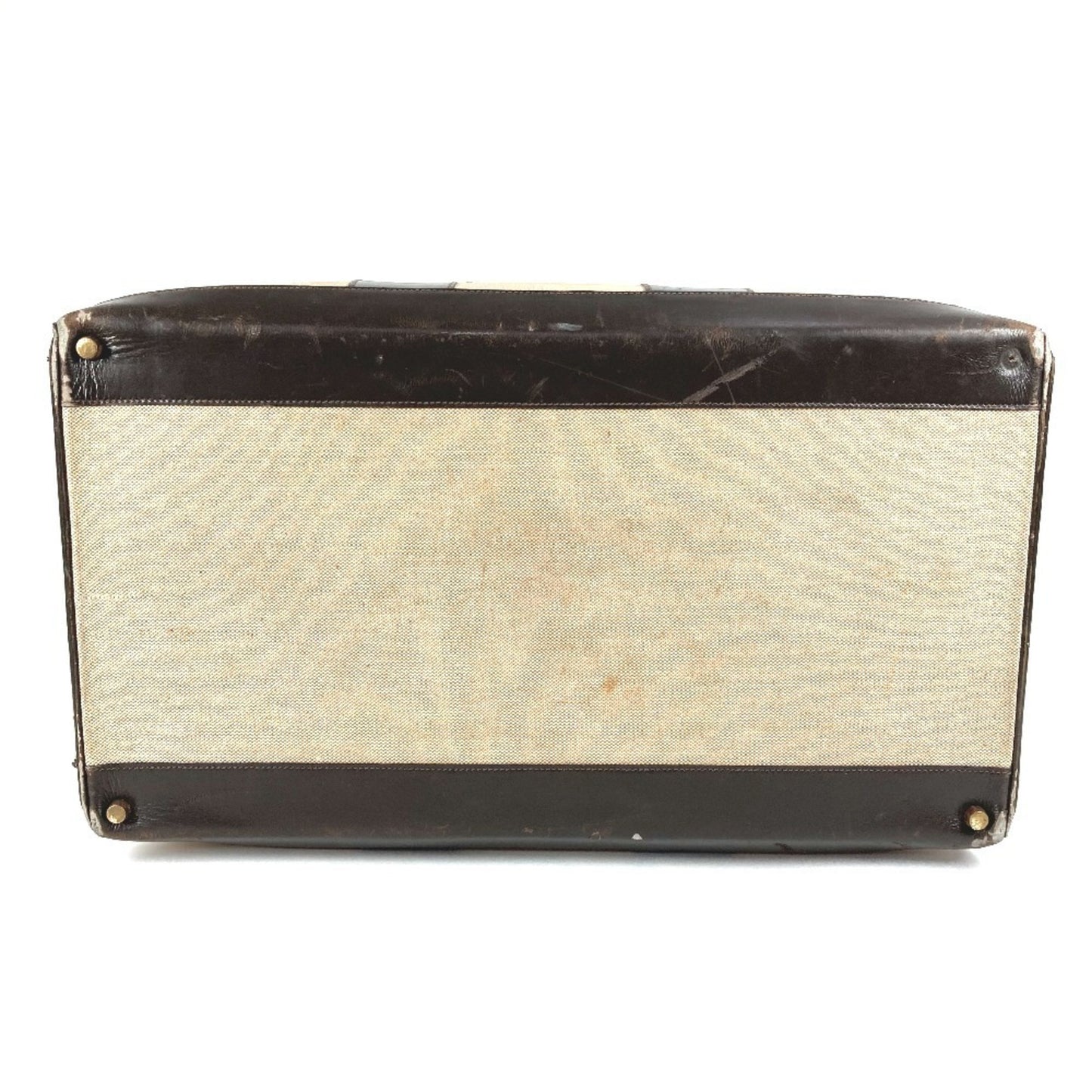 Hermes Travel Bag Boston Leather/Canvas