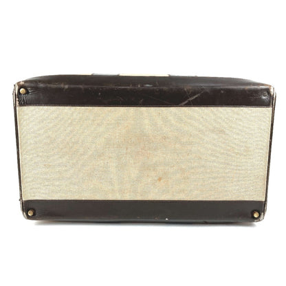 Hermes Travel Bag Boston Leather/Canvas