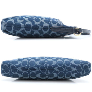 Coach 10769E Shoulder Bag In Denim And Leather