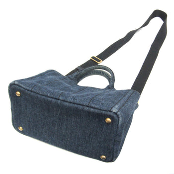 Prada Canapa Women'S Denim Shoulder Bag