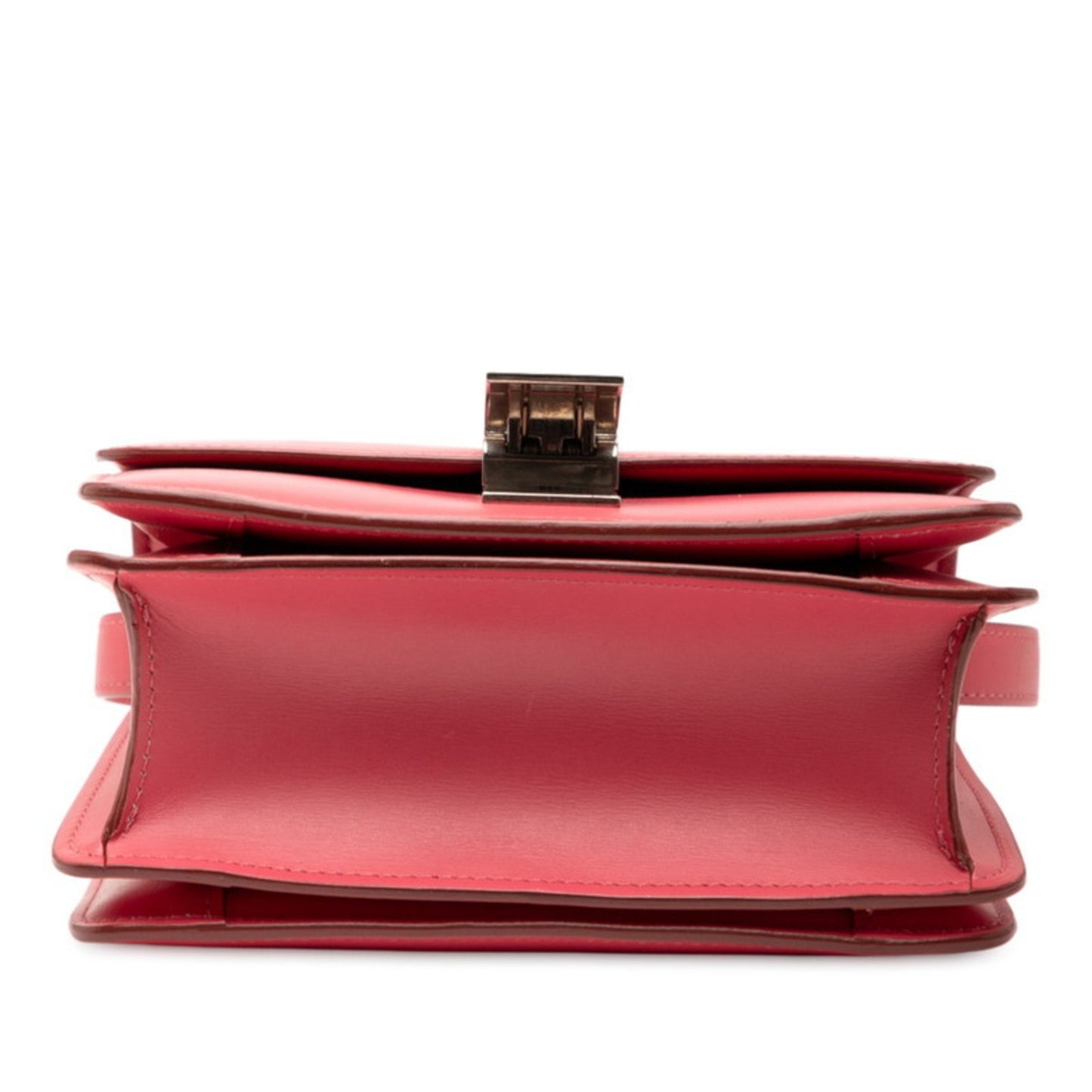 Celine Classic Box Small Shoulder Bag In Pink Leather