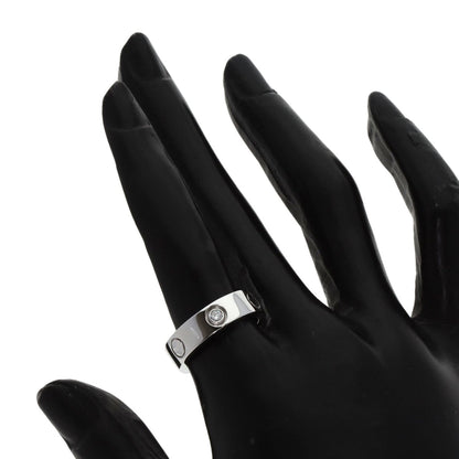 Cartier Love Ring 3P Diamond #52 18K White Gold
