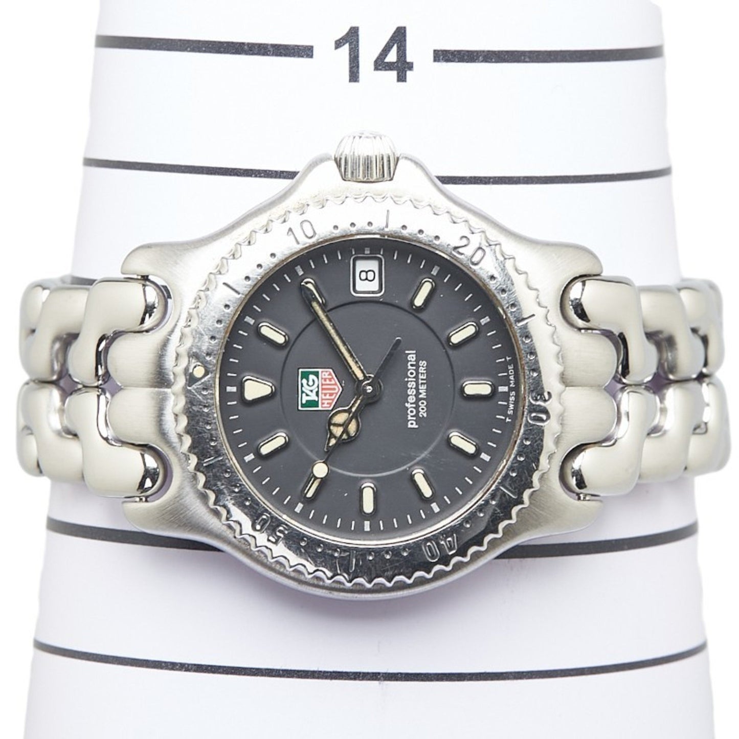 Tag Heuer Cell Watch Wg1214-K0 Quartz Black Dial Stainless Steel