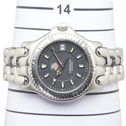 Tag Heuer Cell Watch Wg1214-K0 Quartz Black Dial Stainless Steel