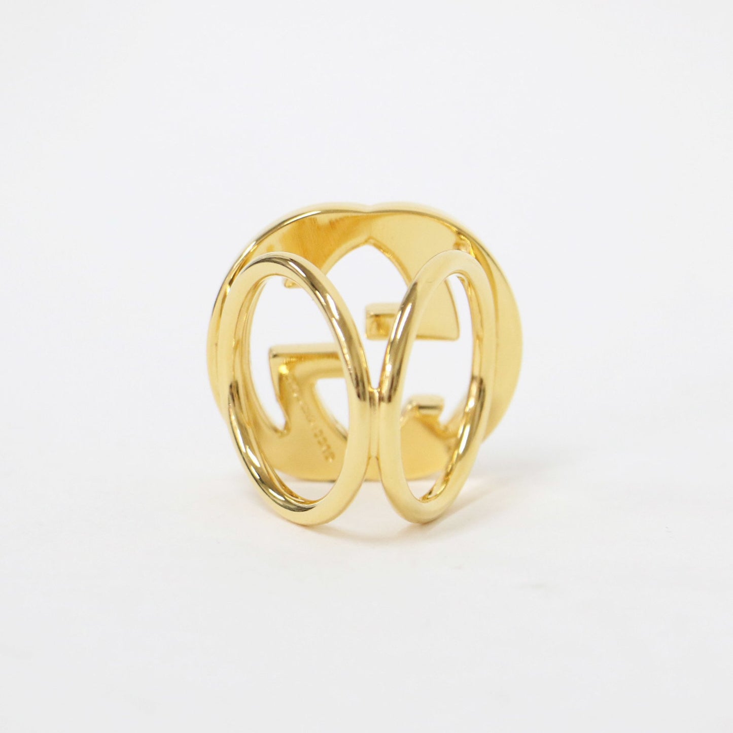 Gucci Gucci Scarf Ring Gold Gg Clasp