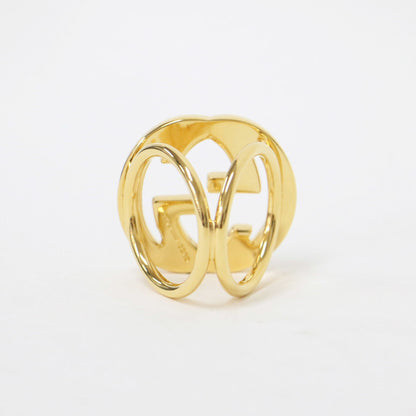 Gucci Gucci Scarf Ring Gold Gg Clasp