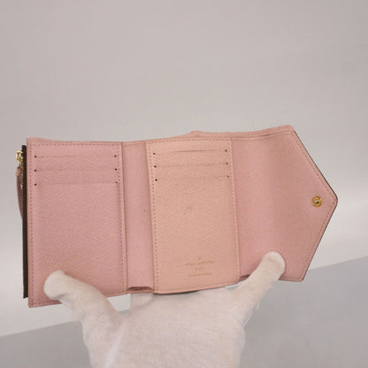 Louis Vuitton Monogram Victorine Tri-Fold Wallet M62360 Brown Rose Ballerine