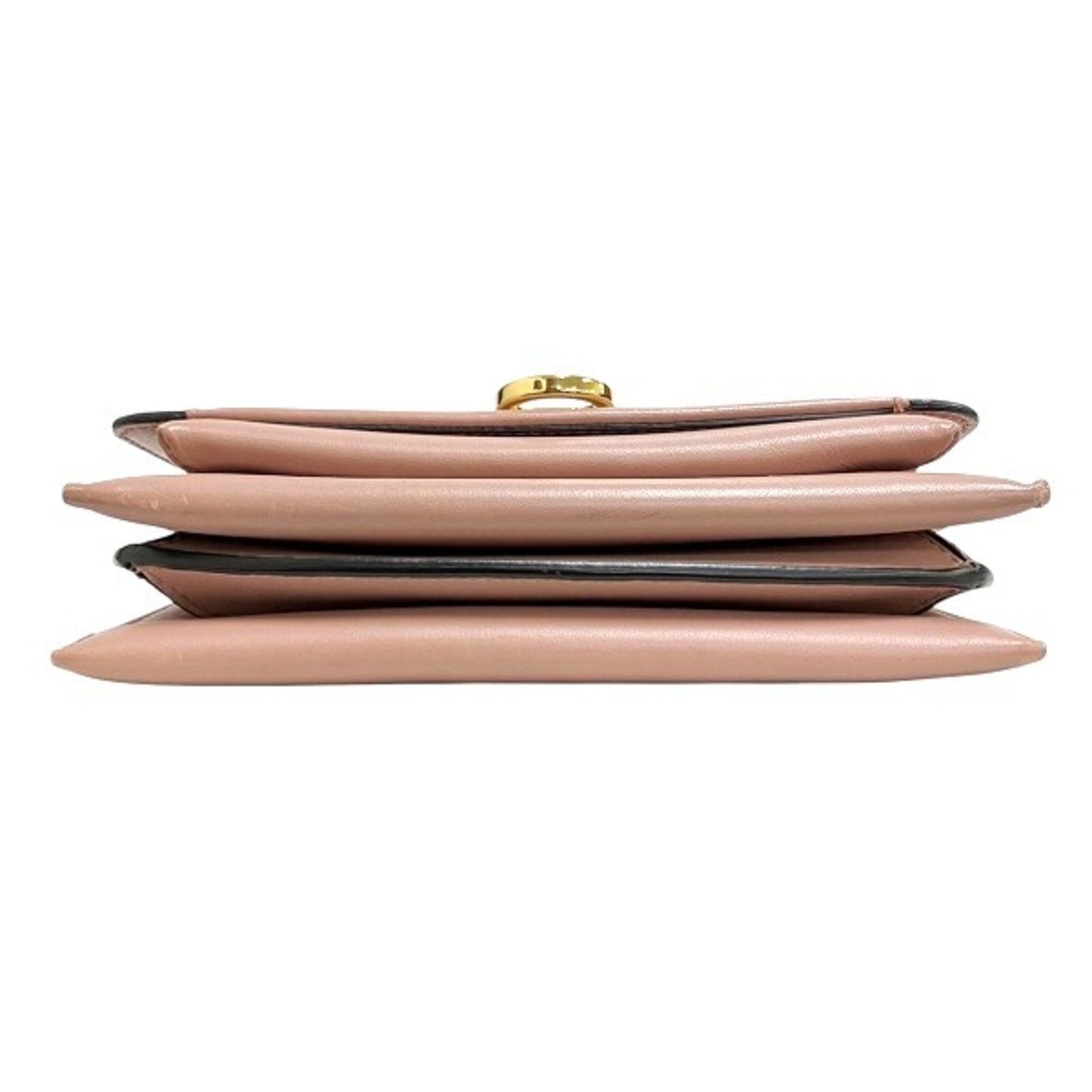 Salvatore Ferragamo Ferragamo Gancini Ez-21I163 Pink Leather Shoulder Bag
