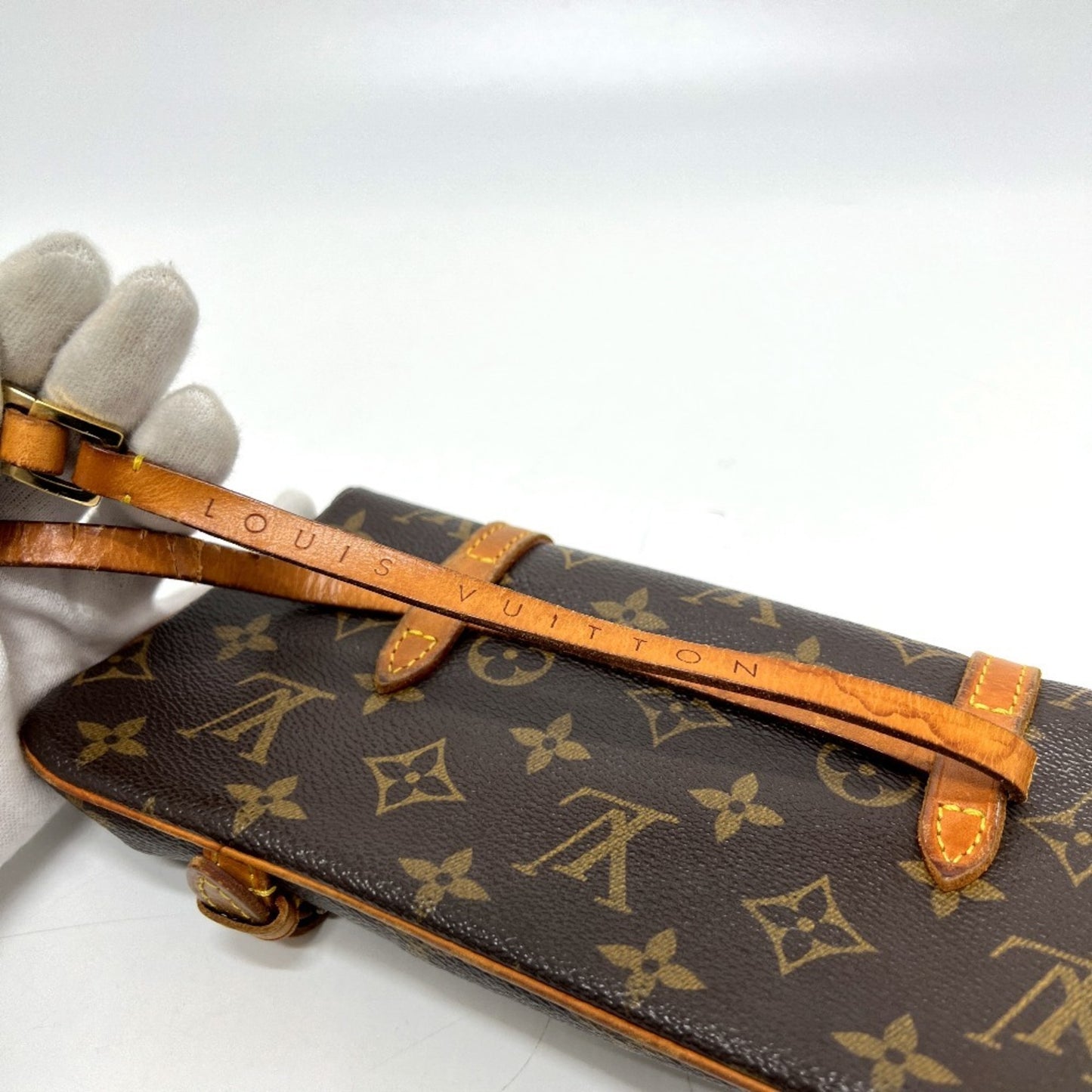 Louis Vuitton M51159 Monogram Canvas Pochette Marel Bag